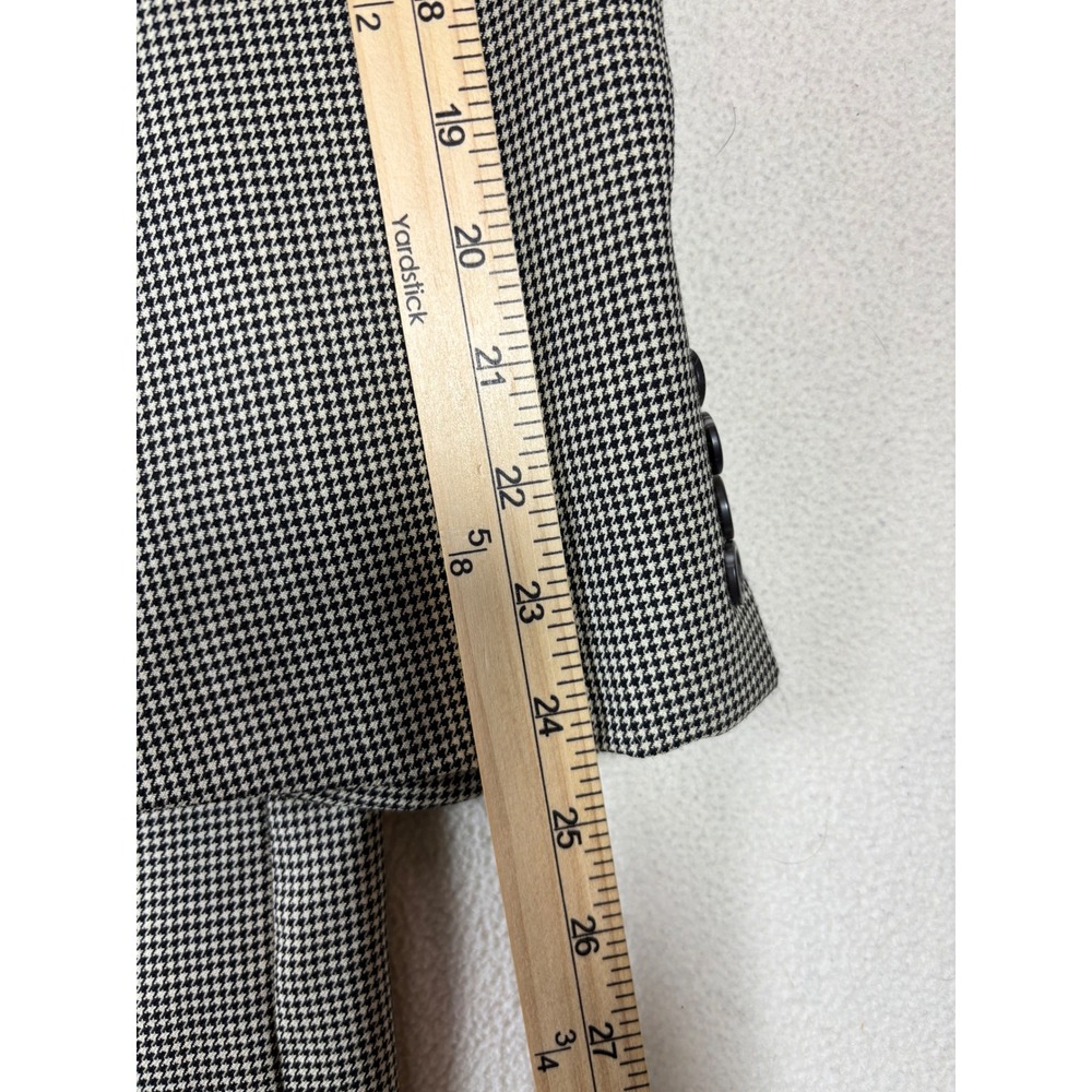 Lauren Ralph Lauren Mens 46R Wool Houndstooth Blazer Sport Coat Tan Black - Picture 5 of 8